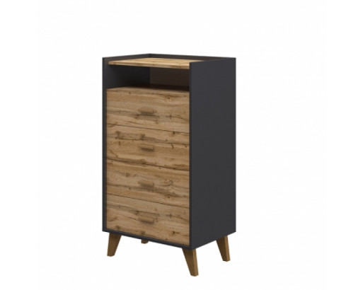 Бельевой комод Сканди МН-036-18 Графит