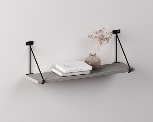 Полкодержатель BAR с полкой (600 мм, цвет Серый Пыльный)