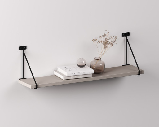 Полкодержатель BAR с полкой (700 мм, цвет Ярко‑Серый)