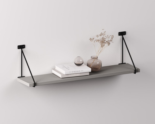 Полкодержатель BAR с полкой (700 мм, цвет Серый Пыльный)