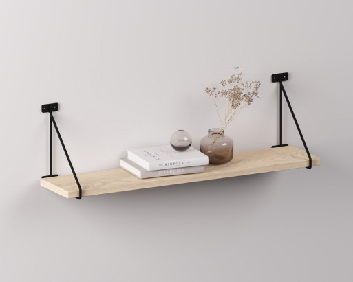 Полкодержатель BAR с полкой (700 мм, цвет Каштан Песочный)