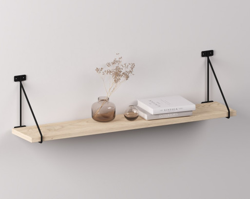 Полкодержатель BAR с полкой (800 мм, цвет Каштан Песочный)