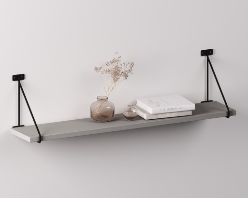 Полкодержатель BAR с полкой (800 мм, цвет Серый Пыльный)