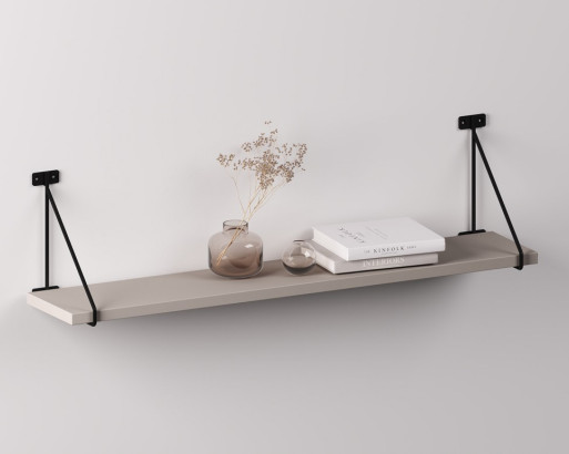 Полкодержатель BAR с полкой (800 мм, цвет Ярко‑Серый)