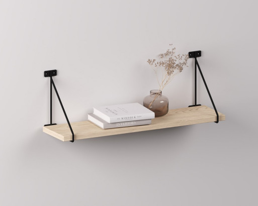 Полкодержатель BAR с полкой (600 мм, цвет Каштан Песочный)